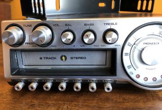 Vintage Pioneer TP - 900 8 Track Car Stereo With Mounting Bracket 2