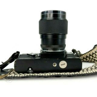 Vintage Minolta XE - 7 SLR 35mm Camera with 135mm Lens Phoenix Flash Strap XE 7 8