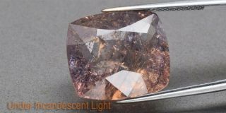 CERTIFICATE Inc Huge Rare 28.  05ct Cushion Natural Unheated Color Change Sapphire 3