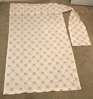 Vintage Waverly Home Fashions Pink Bows Jolie Curtain Fabric