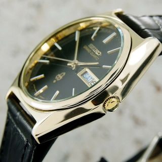 Authentic Seiko Grand Quartz Ref.  4843 - 8041 Gold Capped Japan Quartz Mens Watch 2