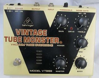 Behringer Vt999 Vintage Tube Monster Overdrive Pedal Guitar Effector F/s