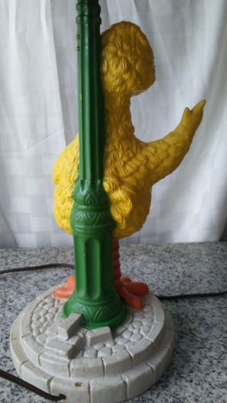 vintage plastic Big Bird table lamp neat retro muppets sesame street decor 4