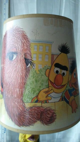 vintage plastic Big Bird table lamp neat retro muppets sesame street decor 7