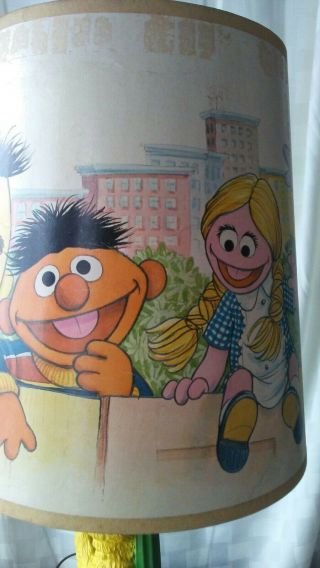 vintage plastic Big Bird table lamp neat retro muppets sesame street decor 8