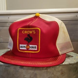 Vintage Crows Hybrids Seed Mesh Trucker Cap Hat Snapback Patch Cap K Products