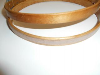 Vintage Queen Wooden Embroidery Hoop with Felt and Tension Wheel 6 
