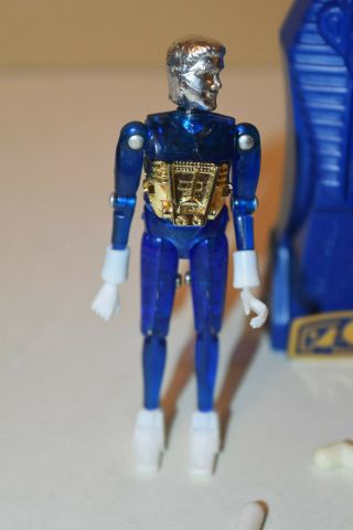 Vintage Mego Blue & Orange Micronaut Time Travelers,  Time Chamber,  & Connectors 2