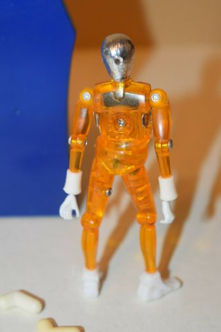 Vintage Mego Blue & Orange Micronaut Time Travelers,  Time Chamber,  & Connectors 8