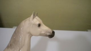 Vintage Breyer Horse Night LIGHT LAMP Alabaster w/ Gray Hooves,  Mane & Tail 8