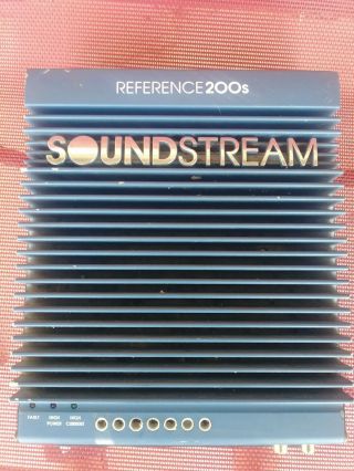 Old School Soundstream Reference 200s 2 Channel Amplifier,  Rare,  Usa,  Vintage