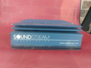 Old School Soundstream Reference 200S 2 Channel Amplifier,  RARE,  USA,  vintage 4