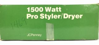 Vtg Jcpenney 1500 Watt Pro Styler Hair Dryer Curler Brush Hairdryer FAST SHIP 4