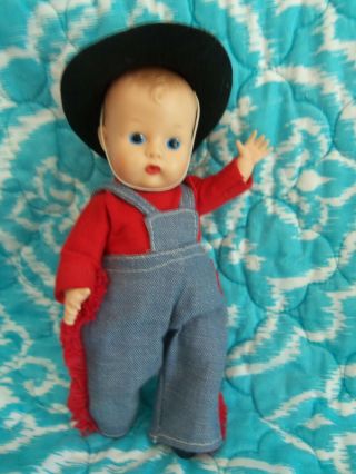 8 " Vintage Vogue Jimmy Baby Doll In Cowboy Outfit