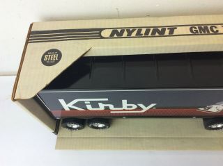 Vintage Kirby Nylint Pressed Steel GMC 911 - Z 18 Wheeler Tractor Trailer Toy 5