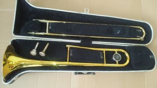 Vintage King Cleveland 606 Slide Trombone And Molded King Case