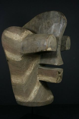 African male KIFWEBE mask - SONGYE tribe - D.  R.  Congo,  TRIBAL ART PRIMITIVE 3