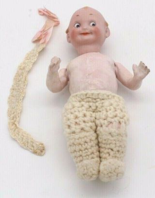 Antique Adorable Googly German Baby Doll Bisque Head Composition Body 2