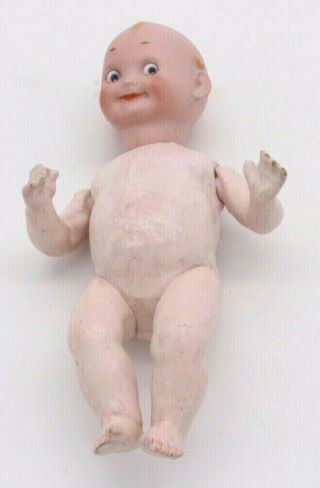 Antique Adorable Googly German Baby Doll Bisque Head Composition Body 4