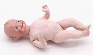 Antique Adorable Googly German Baby Doll Bisque Head Composition Body 7