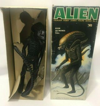 Vintage 1984 Alien Tsukuda Hobby Jumbo Figure Model Series No.  2 Mib W/ Box