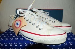 Converse All Star Vintage Rare Canvas Deadstock Og Made In Usa 10 Nwob