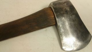 Vintage/restored 4.  5lb Hytest Forged Tools Axe Spotted Gum Handle