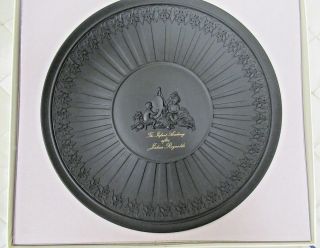 Vintage Wedgwood Black Basalt Fluted Cake Plate Infant Academy