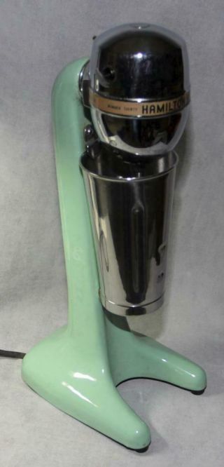 Vintage Hamilton Beach Single Milkshake Malt Machine Model 30 Jadeite Green