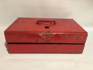 Vintage Snap - On Kra - 65 Old Logo Sliding Drawer Cash Box Tool Locking Carry Case