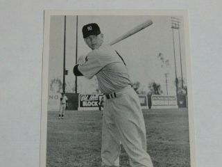 Vtg 1954 MICKEY MANTLE PHOTO PACK ALL - STAR GAME YORK YANKEES CARD EX COND 2