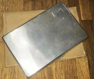 Vintage Solid Silver Cigarette Case Mappin & Webb Chester 1936 Millitary 187.  5g