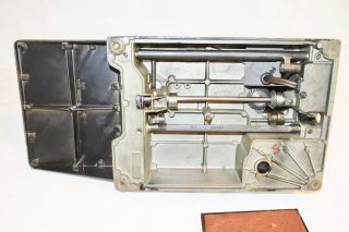 Vintage Red S 1961 Singer Featherweight Sewing Machine Model 221K w/case 1961 9