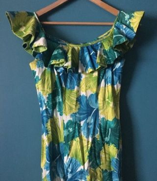 Vintage Hawaiian Stan Hicks Bombshell Dress 1960 