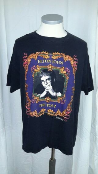 Vintage 1992 Elton John Tour Shirt Styled By Gianni Versace,  Rocket Man,  Couture