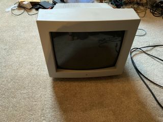 Vintage 1993 Apple M1787 Color Plus Display 14 " Crt Monitor,  And