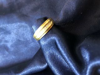 Vintage Plumb 10k Yellow Gold Diamond Ring Mens Sz 11 2.  8g