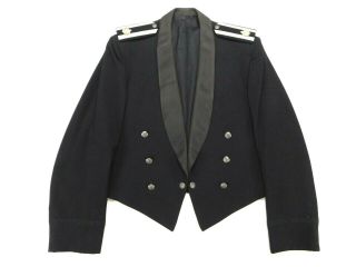 Vintage Us Air Force Black Mess Dress Officer Shoulder Boards Jacket Coat Sz 42