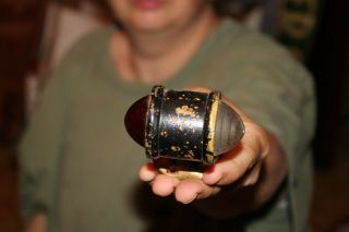 Antique Vintage c.  1920 Motorcycle Red & Clear Glass Jewel Light Gas Oil Sign 7