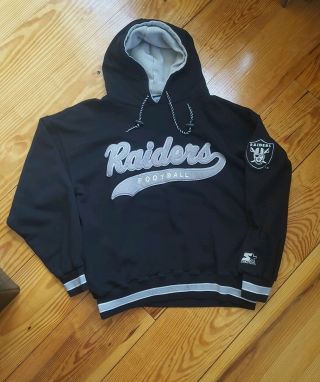 Vintage Oakland Raiders Script Sweatshirt Size Large 90 