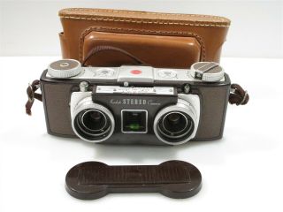 Vintage Kodak Stereo Camera With Lens Cap And Case