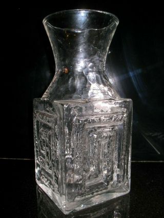 Vintage Dartington Large Greek Key Vase Frank Thrower 1968 24cm