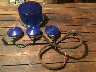 Vintage Police Car Lights Dome & Grill Lights