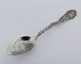 Antique Charleston West Virginia Capitol Sterling Silver Souvenir Spoon - Sl