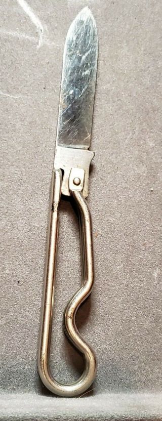 Vintage Geo Schrade Wire Handle Folding Pocket Knife