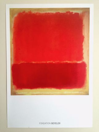 Vintage Mark Rothko Abstract Lithograph Print Exhibition Poster " No.  12 " 1951