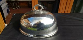 An Antique Silver Plated Food Cloche By James Dixon & Sons.  sheffield 1920.  s. 2