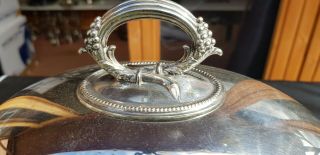 An Antique Silver Plated Food Cloche By James Dixon & Sons.  sheffield 1920.  s. 4