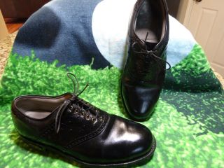 Vintage Footjoy Premiere Dry Classics Ostrich Golf Shoes Mens Sz 10 D U.  S.  A.
