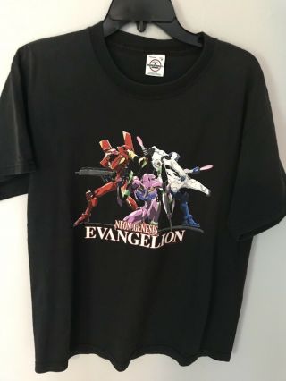 Vintage Neon Genesis Evangelion Anime Akira T - Shirt Sz M Added Measurements